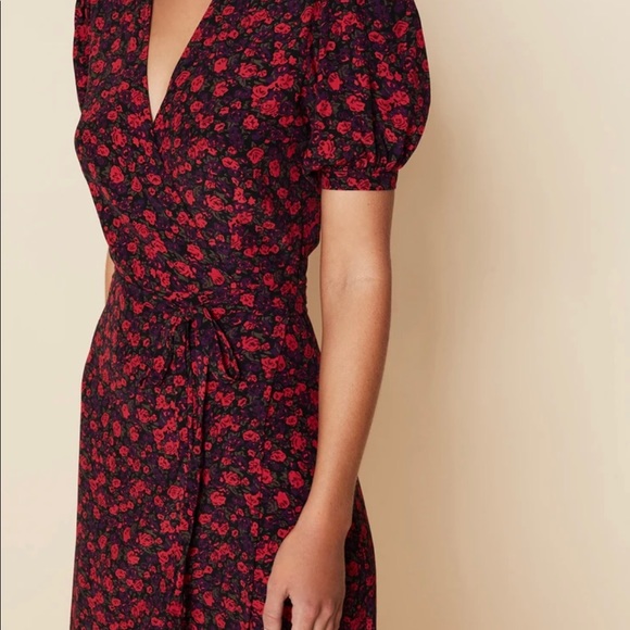 NWOT Sumaia Wrap Midi Dress Uma Floral Print - Picture 8 of 14